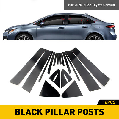 For 2020 2022 Toyota Corolla Car Auto Door Pillar Post Trim Car Auto Accessories $16.99