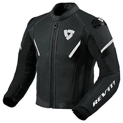 #ad #ad Revit Motorcycle Jacket Motorbike Jacket Cowhide Leather Racing Biker Jacket $159.99