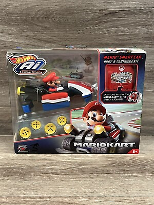 #ad Hot Wheels Mario Kart Mario Smart Car Body amp; Cartridge Kit NEW $19.99