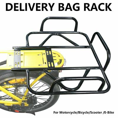 Bicycle Rear Cargo Rack Carrier Luggage Pannier Rack for Disc E Bike Bicycle AU $35.95
