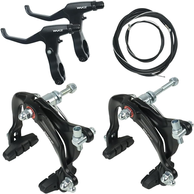 #ad Bike Brakes Calipers Set Front and Rear Side Pull C Caliper Brake with 48Mm Pad $44.61