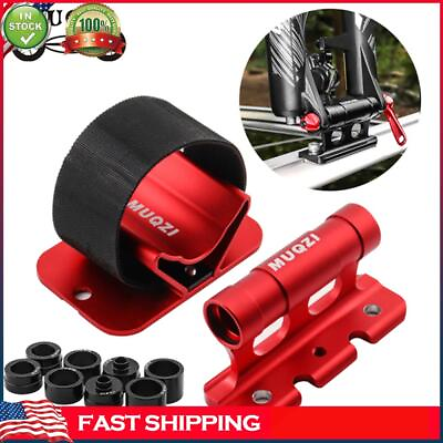 #ad Bicycle Fixed Bracket Aluminum Alloy Bicycle Car Roof Rack Carrier Accessories $20.04