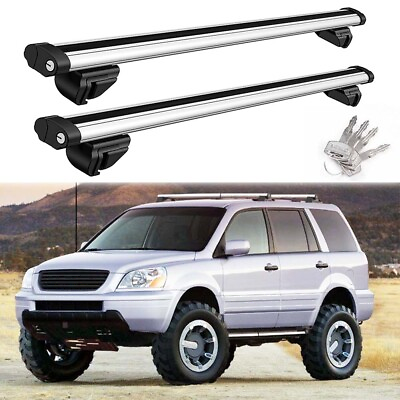 #ad 53quot; Rooftop Rack Rail Cross Bar Cargo Luggage Carrier For Honda Pilot 2003 2011 $139.11