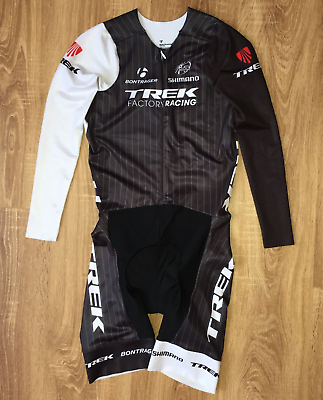 #ad TREK Bontrager cycling Speedsuit LS Racer Skinsuit jersey bib shorts size S $118.99