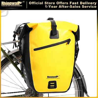 #ad Waterproof Bike Bag 20L 27L Travel Cycling Bag Basket Bicycle Rear Rack Bags $113.37