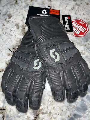 #ad #ad Scott Mountain Free Windstopper Extreme Unisex Ski Gloves Black Black Leather $90.00