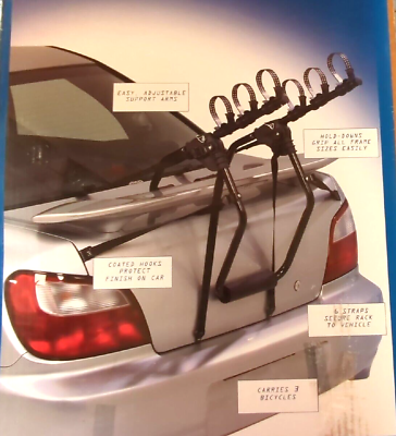 #ad #ad Graber Outback 3 Bike Trunk Mount Upright Bicycle Carrier Rack New Other $39.99