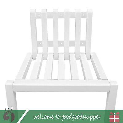 #ad Wall Mounted Wood Folding Chair Entryway Hidden Footstool Bath Seat Bench USA $61.84