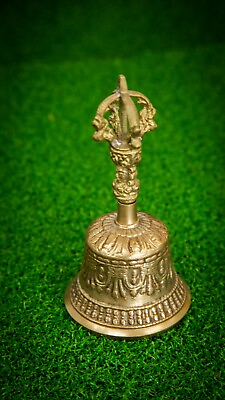 #ad Tibetan 6quot; Pure Handmade 7 metals Bell and Dorje for Meditation Yoga chakra $34.39