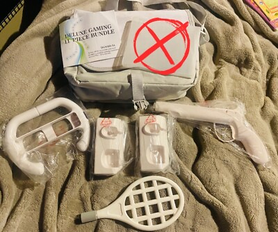 #ad Deluxe Bundle Nintendo Wii Sports Accessories Controller Attachments TESTED $19.00