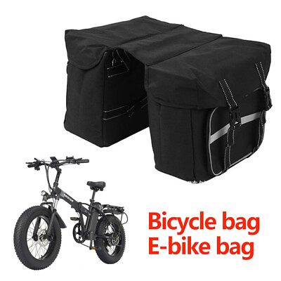 #ad Electric Bicycle Bag Ebike Bag Storage Pack Bag Mountain Bike Rear Rack Bag US $16.89