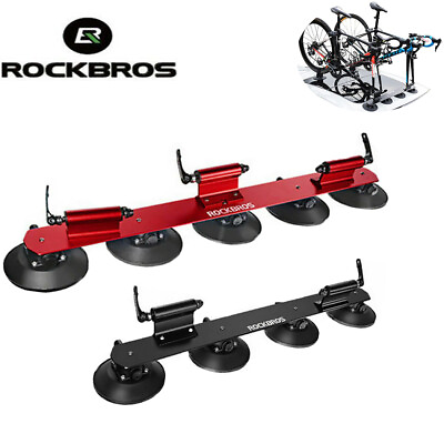 ROCKBROS Bike Rooftop Carrier Bike Rack Sucker Quick Release Upright Roof Rack $137.99