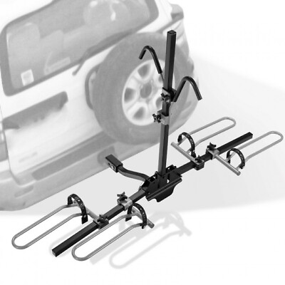 #ad 2 Bike Hitch Mount Bike Rack Platform Style Hitch Rack for 1 1 4quot; or 2quot; Receiver $103.91