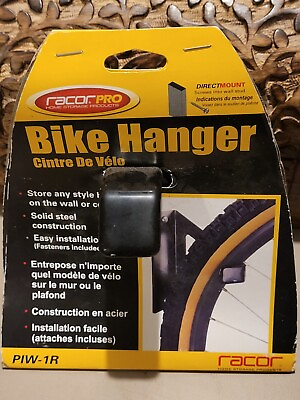 #ad Racor Bike Hanger Securely Holds 1 Bike to Wall or Ceiling $10.00