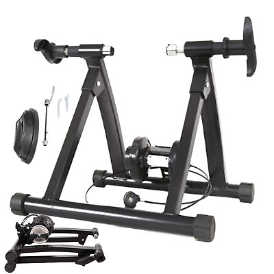 #ad Bike Trainer Steel Ultra Silent Bicycle Trainer Stand with Magnetic Flywheel $93.49