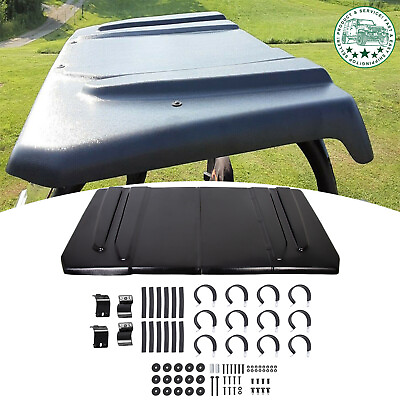 #ad Polyethylene Hard Top Roof Fit Yamaha Rhino 450 660 700 UTV Black Plastic $140.00