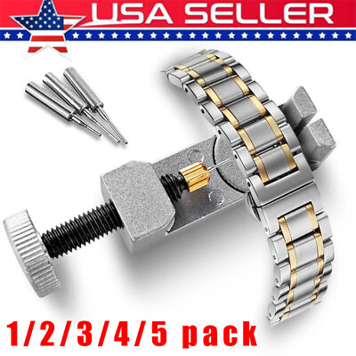 #ad Metal Adjustable Watch Band Strap Bracelet Link Pin Remover Repair Tool Kit US $4.59