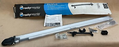 #ad #ad ROCKYMOUNTS PitchFork Silver Roof Bike Rack Carrier Mount Round Square Bars NOS $69.95