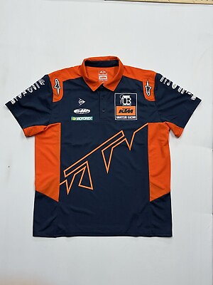 #ad KTM Motorex Amateur Racing Men’s Orange Polo XL $29.00