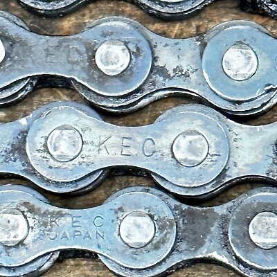 Old School BMX KEC Japan Chain 110 Link Stamped 80s OG Fits Mongoose Bike $69.99