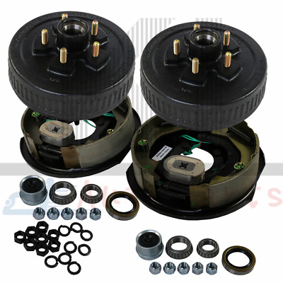 LR Trailer 5 on 4.5 Hub Drum Kit 10quot;X2 1 4quot; Electric brakes For 3500 lbs axle $195.99