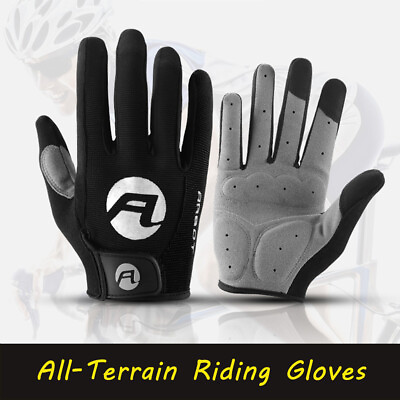 #ad Outdoor Breathable Full Finger Glove Bike Cycling Gel Pad Touch Screen Gloves US $8.99