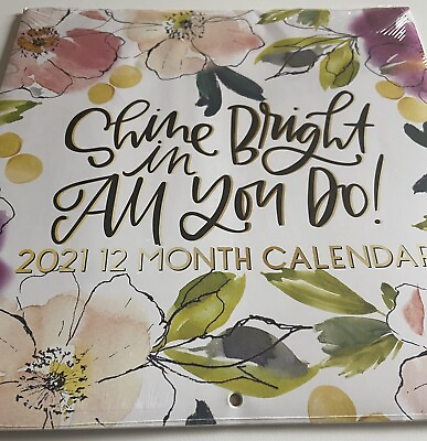 2021 Calendar “Shine Bright In All You Do” Wall Décor Craft Decoupage $7.95