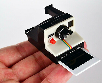 #ad POLAROID LAND CAMERA Worlds Coolest Smallest Toy vtg SX70 Mini OneStep Keychain $11.85