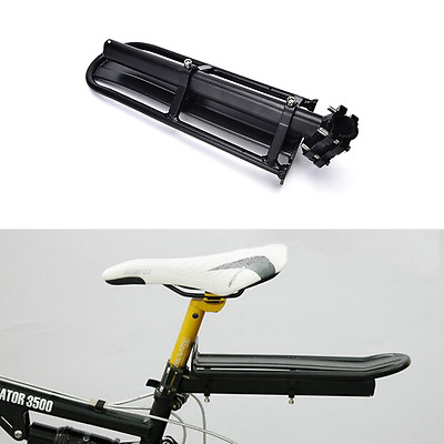 #ad Adjustable Bike Rear Cargo Rack Touring Bag Panniers Carrier Seatpost ff $17.02