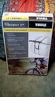 #ad Thule 969 Thruway 3 Bike Strap Rack Carrier Trunk New Sealed $90.00