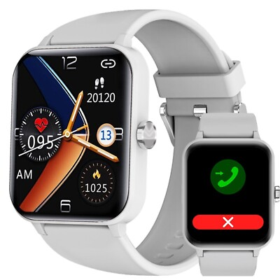#ad 2023 Smart Watch For Men Women Waterproof Smartwatch Bluetooth iPhone Samsung $17.35