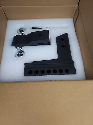 #ad LOCAME Adjustable Trailer Hitch Fits 2.5 Inch Receiver Only 6quot; Inch Drop Rise $80.00