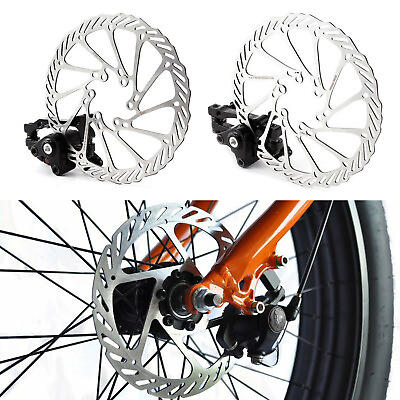 #ad #ad Bike Disc Brake Front amp; Rear Disc 160 mm Rotor Brake Kit for Mountain Bicycle $19.99
