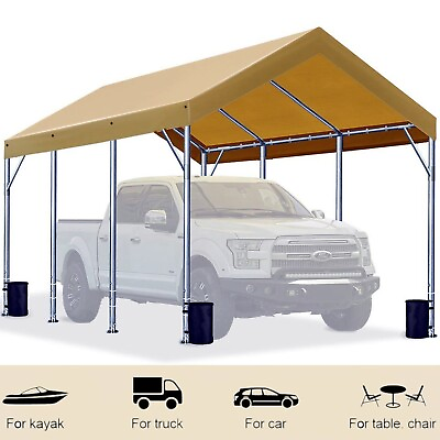 10x20 Carport Canopy Heavy Duty Outdoor Carport Shelter Garage Storage Shed Tent $251.99