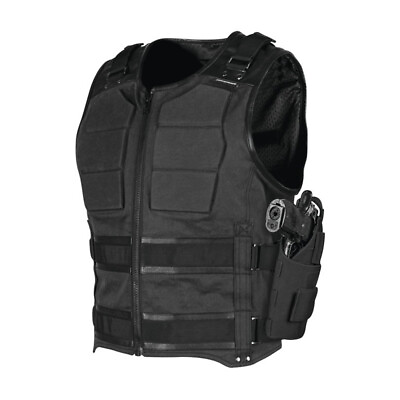 #ad Speed and Strength True Grit Black Armored Motorcycle Vest Men#x27;s Sizes M XL amp; 3X $59.99