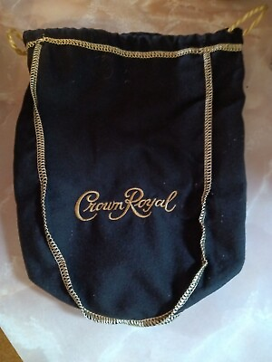 #ad Crown Royal Black Felt Bag BRAND NEW $7.99