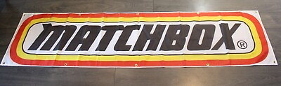 #ad Matchbox Car Banner Flag Big 2x8 Toy Model Slot Car Boys Room Art Decor Garage $14.97