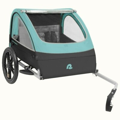 #ad Rover Retrospec Kids Bicycle Trailer 2 passenger Safety First Design Blue $118.00