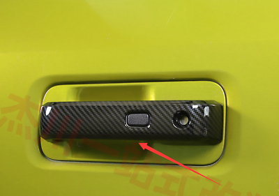 #ad Carbon Fiber Door Handle Cover Trim For Ford F150 2015 2019 ABS 4PCS Smart Holes $24.71