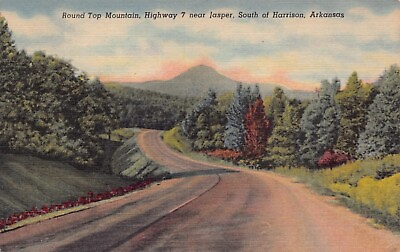 #ad Round Top Mountain Highway 7 Jasper Arkansas Newton County Vtg Postcard CP354 $6.20