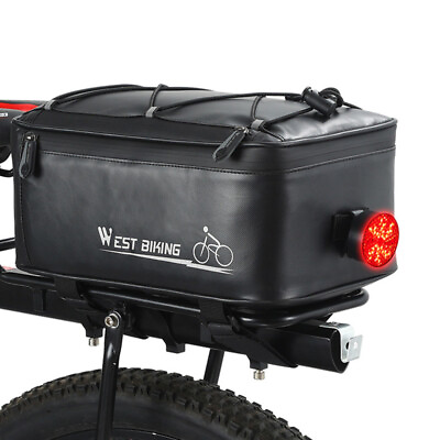 #ad Waterproof Bicycle Rear Rack Pack Luggage Carrier Holder Pannier Storage Bag 4L $14.82