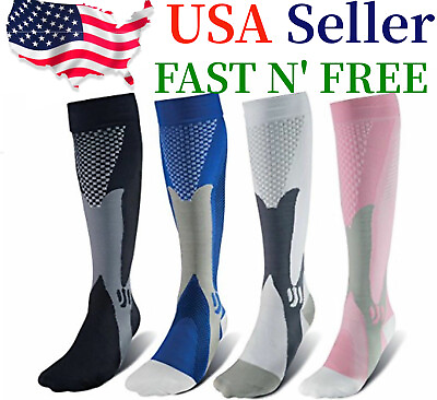#ad #ad Compression Socks 20 30mmHg Support Miracle Calf Leg Sport Men Women S XXL $11.99