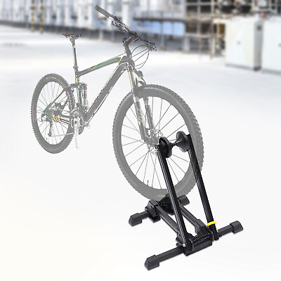 #ad Foldable Bicycle Floor Double Pole Parking Rack Storage Bike Stand Rack Portable $25.38