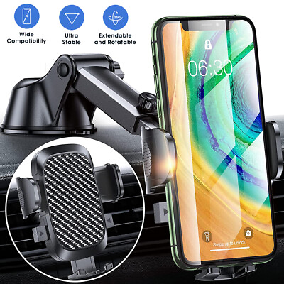 #ad #ad 360° Mount Holder Car Stand Windshield For Samsung Cell Phone GPS Accessories $6.29