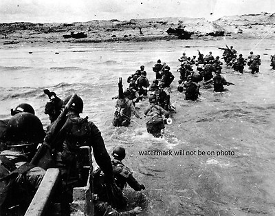 #ad American Forces landing on Utah Beach D Day Invasion 8quot;x 10quot; WW2 II Photo 426 $7.43
