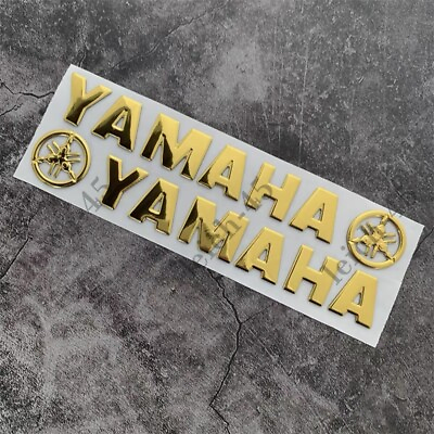 #ad motorcycle fuel tank emblem decal fairing fender badge sticker for yamaha bike $7.60