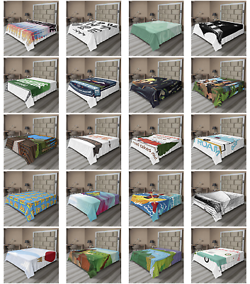 #ad Ambesonne Adventure Theme Flat Sheet Top Sheet Decorative Bedding 6 Sizes $29.99