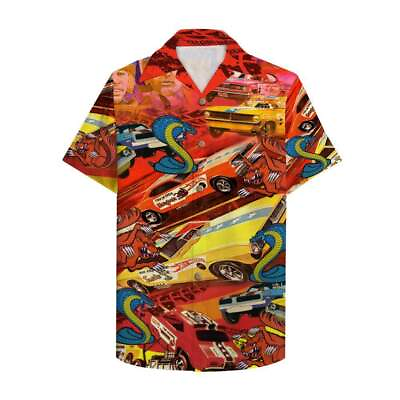 #ad Drag Racing Snake And Mongoose Hawaiian Shirt $16.91