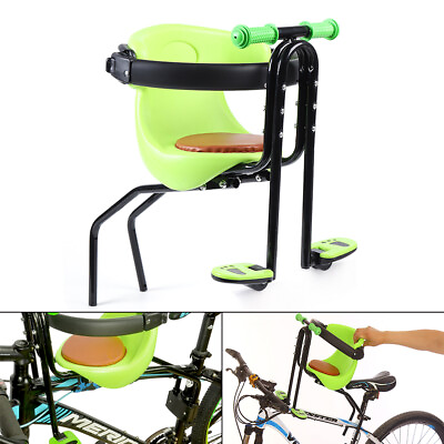 #ad Bicycle Baby Seat Kid Child Carrier Front Seat Saddle Cushion W Handrail amp;Pedal $32.30