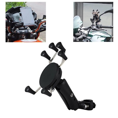 Universal X Grip Holder Motorcycle Bike Handlebar Rail Mount Cell Phone Mount $20.99